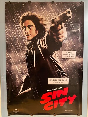 Sin City - Benicio Del Toro Style - 2005 - Original Movie Poster - D/S - 27x40''