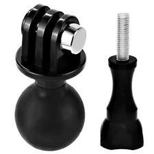 1"/25mm Double Socket Arm Ball Head Tripod Mount Adapter for GoPro DJI Insta360