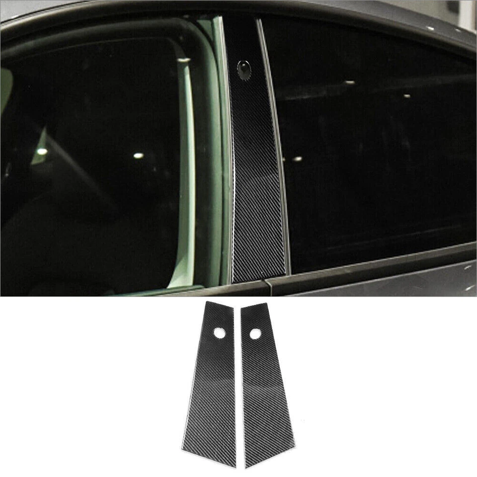 71 peças interior de fibra de carbono kit completo acabamento de capa para Tesla modelo Y/3 2017-2022 - Imagem 3 de 4