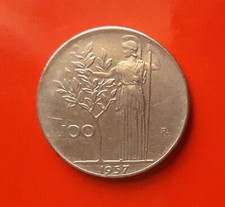 100 LIRE 1957 ERRORE - L DEL VALORE NON DEFINITA AL ROVESCIO [A291]