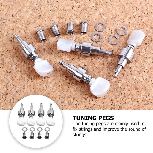 4 Stck. Banjo Saite Musikinstrument Teile Wirbel Baby Akustik Tuner - Bild 3 von 12