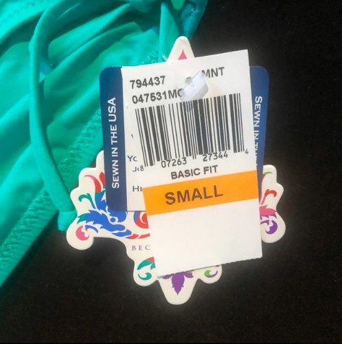 Becca Basic Fit Side Tie Bikini Bottom, Mint or Tangerine, X-Small or Small -NWT - Picture 7 of 7