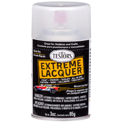 Testors 1833MT One Coat Lacquer Spray White Lighting, 3oz.