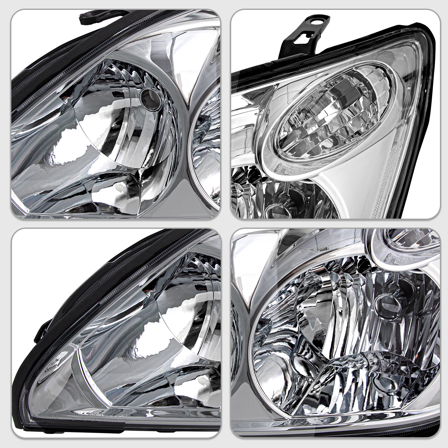 For 20042009 Lexus RX330 RX350 Halogen Chrome Headlights 0409 Sets