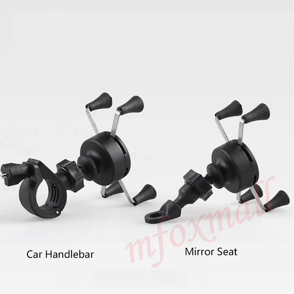 Universal Motorcycle Bicycle Bike 360° Rotaing Mobile Phone Holder Mount Bracket - Image 3 of 4