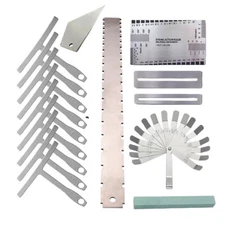 Guitar Luthier Tools File Fret Crowning Rocker Straight Edge Ruler US