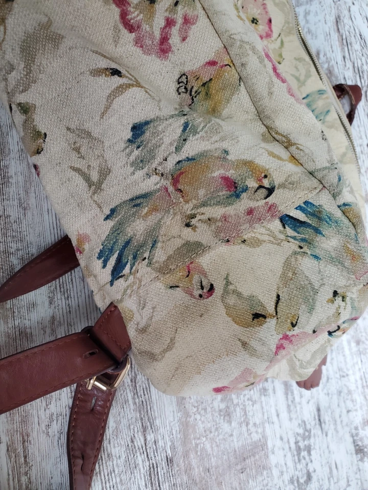 Tommy Bahama Mochila Tropical Pájaros Correas para el Hombro Cremalleras Tela Cartera Foto 3 de 4