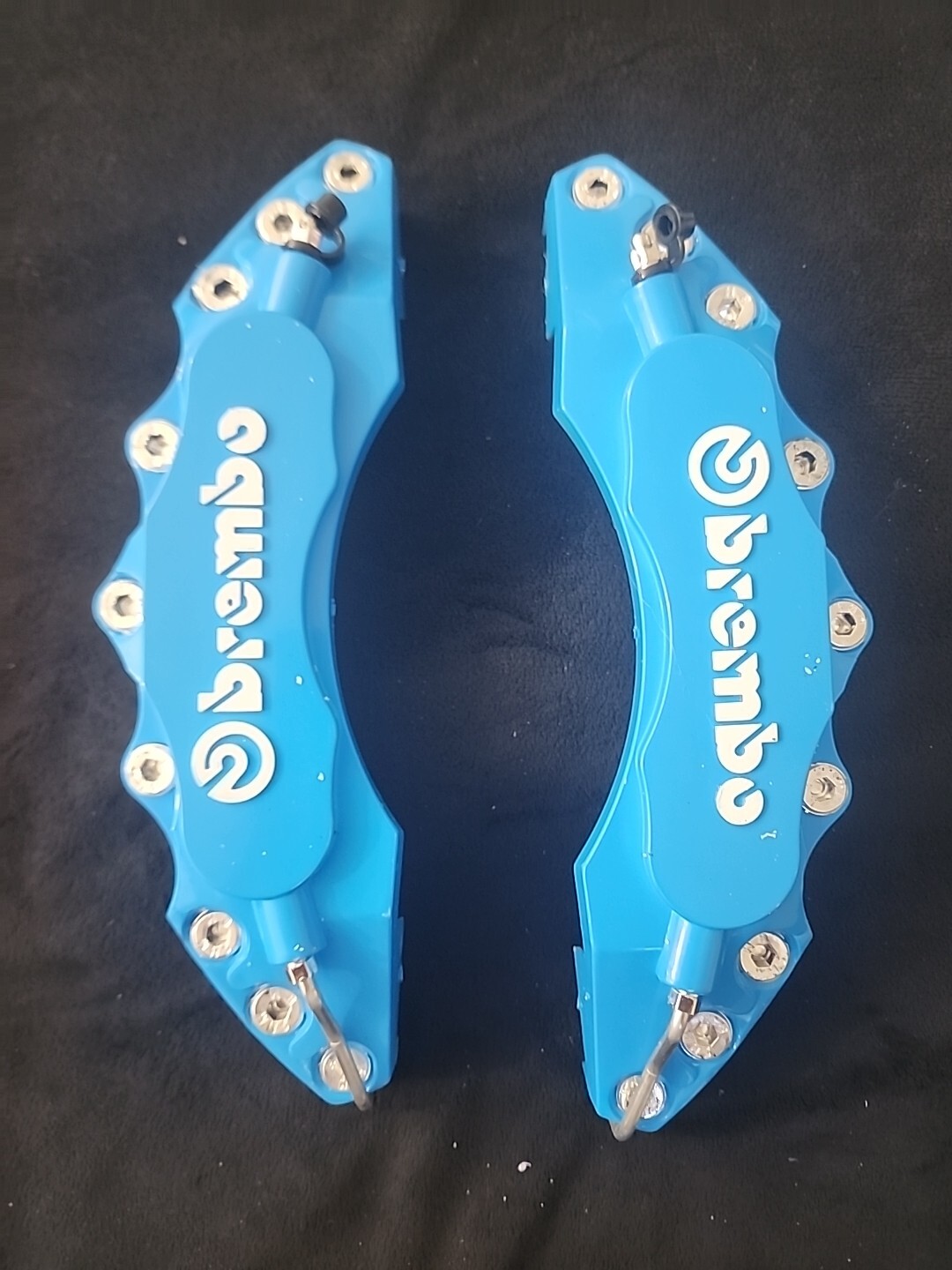 New Blue BremboStyle ABS Plastic Disc Brake Caliper Covers Free