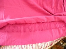 Vintage Made In Korea 100 Acrylic Large Pink Wrap/ Scarf, EXCELLENT CONDITION