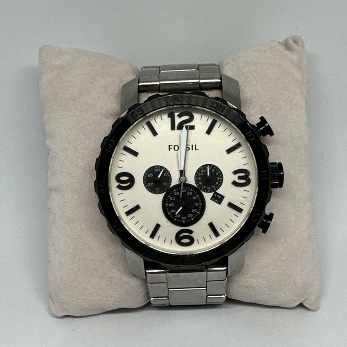 ピーチハウス I.T.A. コルサロ・メディテッラーネオ 13.01.13 Fossil JR1390 Men's Silver Stainless Steel Analog Dial
