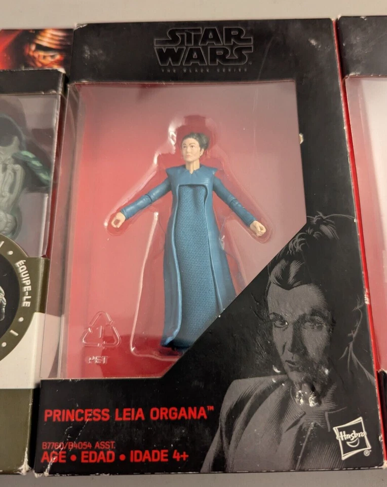Star Wars The Black Series Lote Princesa Leia Finn Chewbacca El Despertar de la Fuerza Foto 3 de 4