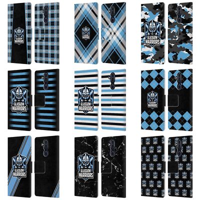 OFFICIAL GLASGOW WARRIORS LOGO 2 LEATHER BOOK WALLET CASE COVER FOR NOKIA PHONES