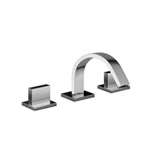 PAFFONI LEVEL BATTERIA/RUBINETTO BIDET MANIGLIA PIATTA 3 FORI ART.LEP119CR