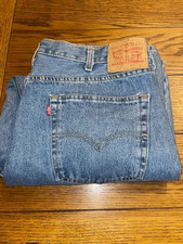 Levi  s 550 Relaxed Fit Blue Denim Jeans - Straight Leg - Men's Size W40 X L30