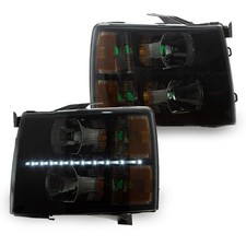 LED DRL Headlights for Chevy Silverado 1500 2007 2013 2500 HD 3500 HD 2007 2014