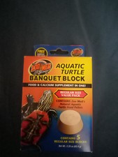 Zoo Med Aquatic Turtle Banquet Block Food and Calcium Supplement Regular 5 pack