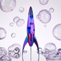 Mathmos Numbered First Edition Iridescent Lava Lamp. violet/turquoise. Brand new
