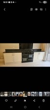 Belling 7 Burner Range Cooker – Double Oven – Black – Excellent Condition