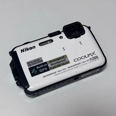 ニコン　Nikon COOLPIX AW100 ナチュラルホワイト Nikon Coolpix AW100S White Digital Camera Official | eBay