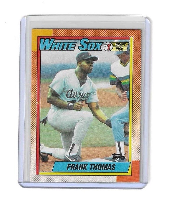 1990 Topps Frank Thomas (Name on Front) #414 Rookie RC