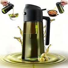 2 in 1 Olive Oil Sprayer Dispenser Cooking Baking BBQ Spray Bottle Kitchen Tool — image 3