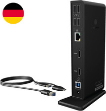 ICY BOX USB-C Docking Station (11-In-1) Für 2 Monitore (2X HDMI), 6X USB 3.0 HUB