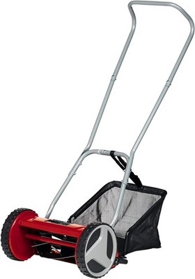 Einhell Handrasenmäher, Handschubrasenmäher mit bis zu 150 m², rot & schwarz 