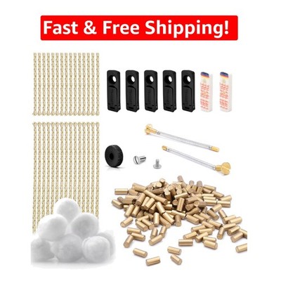 Durable Universal Lighter Repair Kit: Flints, Cotton Wicks & Gaskets Included
