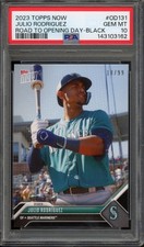 2023 Topps Now JULIO RODRIGUEZ #OD-131 Road To Opening Day Black /99 PSA 10