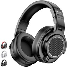 Studio Headphones, Wired Headphones with 50mm Drivers, Professional DJ Headph...