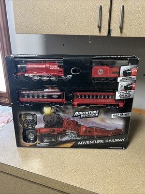 Adventure Force Adventure Railway Remote Controlled Train Lights Smoke Sound NIB
