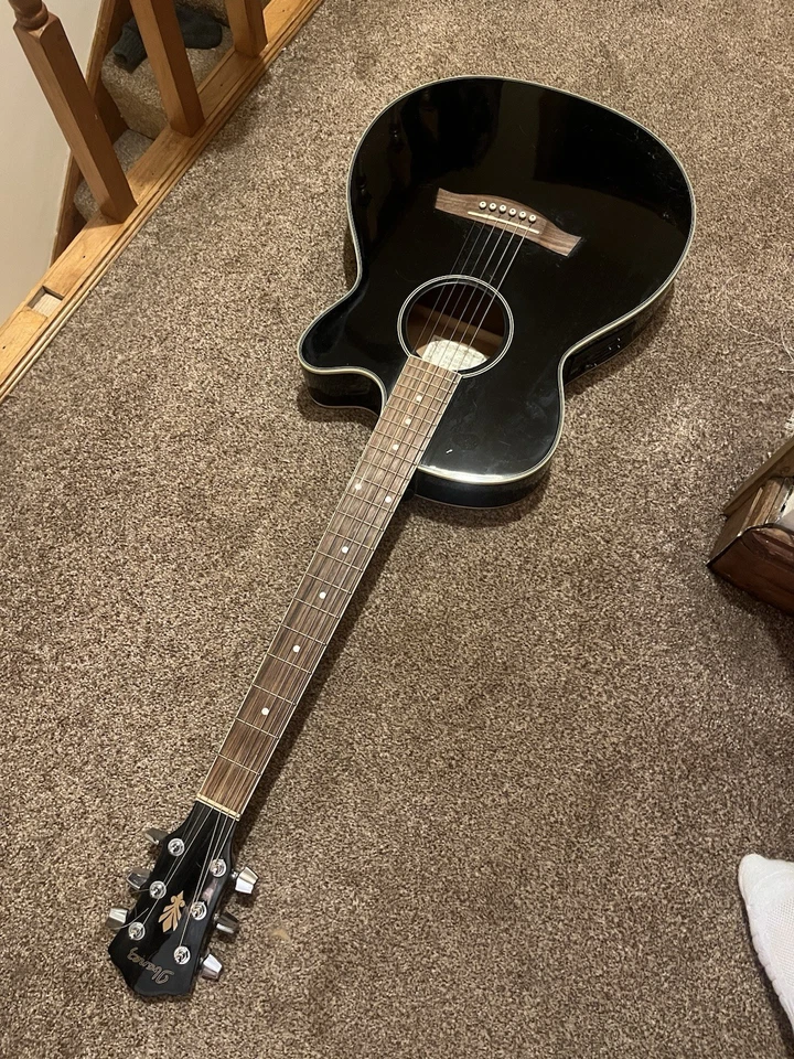 Ibanez AEG8E-BK Black High Gloss Acoustic Electric Guitar - Image 4 of 4