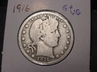 1916 BARBER QUARTER G + VG POPULAR BETTER LOWER MINTAGE DATE