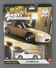 2026 Mattel Hot Wheels Premium 25 Years of Fast Furious 1994 Honda Del Sol NIP