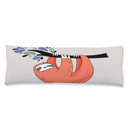 Cover Funny Baby Sloth Cartoon 20"x54" Pillow Case26 4