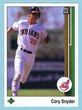 1989 Upper Deck Baseball - Cory Snyder #170 - Cleveland Indians