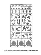 KONFLIKT'47 Grappe Stahltruppen Heavy Infantry Figurines 28mm plastique