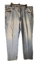 Jeans Carhartt Uomo 40 X 32/Azzurro Chiaro/5 Tasche Styling/Piccolo Difetto Sopra Tasca