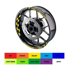 Yellow 17 inch GP01 Wheel Sticker For Kawasaki Ninja ZX6R 1995-2021