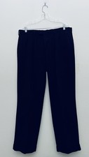 Dockers Stain Defender Dress Pants Men 38x32 Black Pleated Stretch Slacks