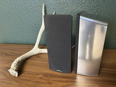 Definitive Technology Mythos Gem Bookshelf Speakers Pair Silver Free Shipping.