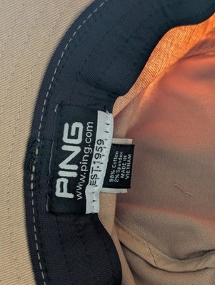 Chapeau Seau Ping Vintage - Blanc - Taille Unique Ajustable - Unisexe