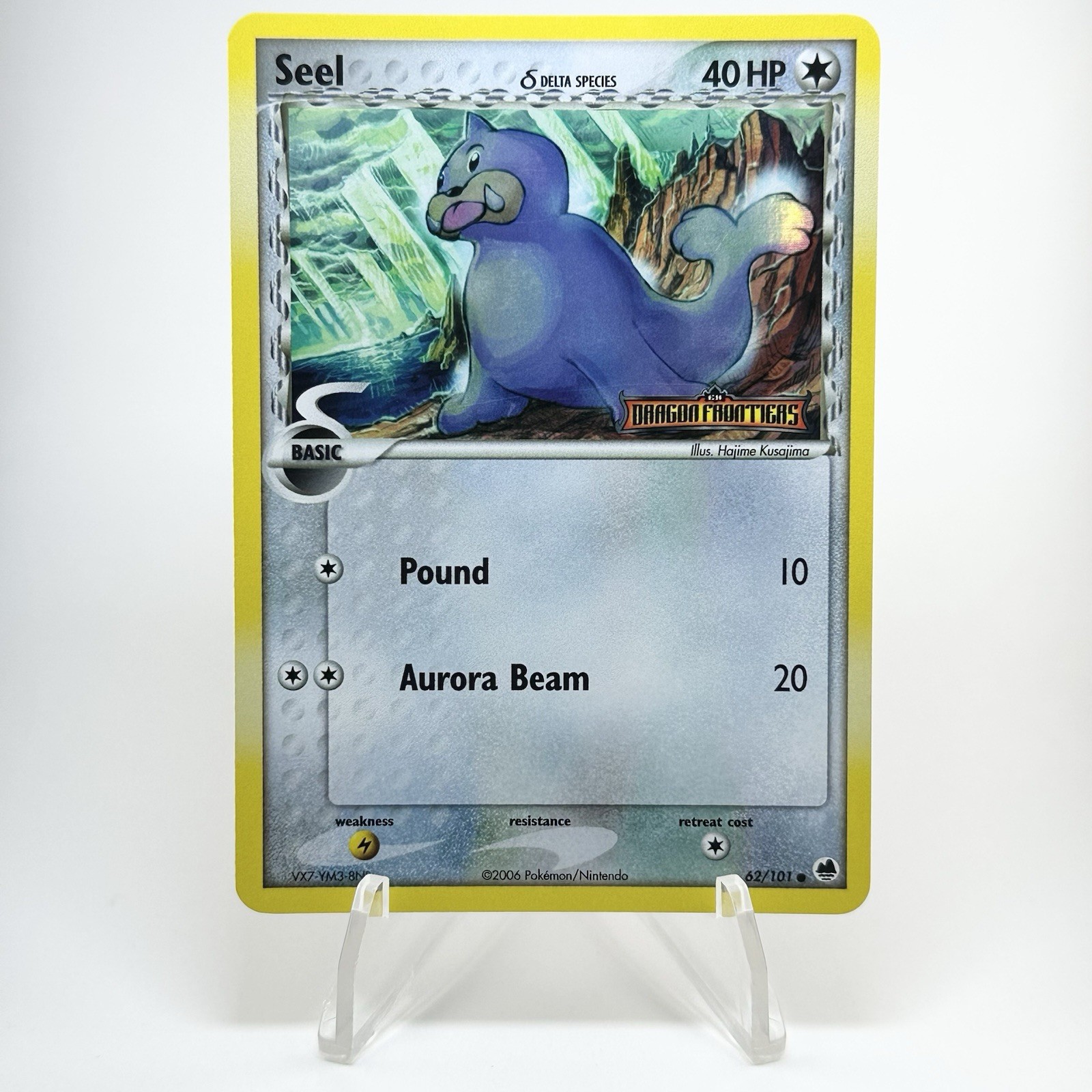 Seel (Delta Species) Reverse Holo 62/101 EX Dragon Frontiers Pokemon TCG LP