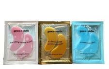 Grace & Stella Under Eye Mask Combo Pack - Dark Circles Wrinkles (36 Pairs) NEW