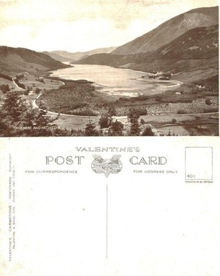 Alte Postkarte - Thirlmere und Helvellyn Lake District Cumbria UNBESENDET