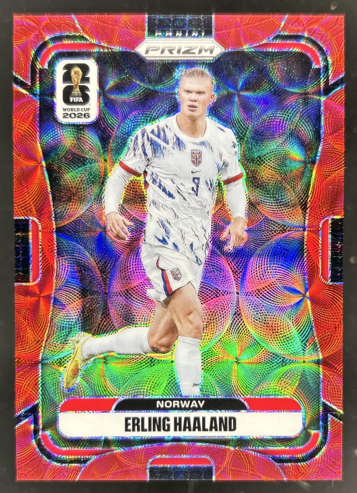 2026 Panini Prizm World Cup Erling Haaland Choice Red #/85 Norway view 1