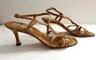 Manolo Blahnik Cork Strappy Sandals with Crisscross Design Size 36EU Size 6US