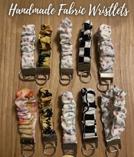 Handmade Fabric Wristlet Keychains / Key Fobs - Mix Match