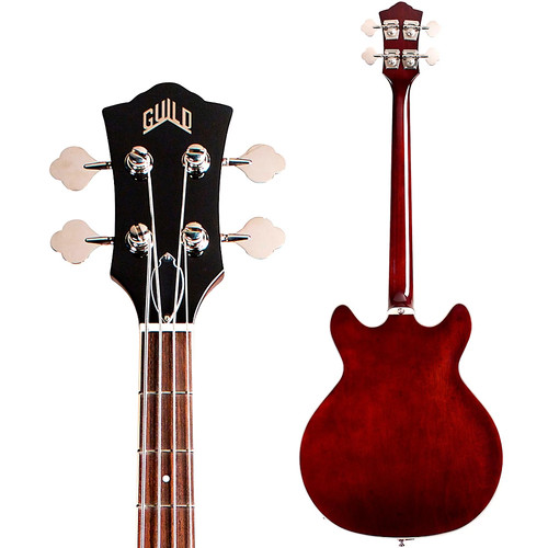 Guild Starfire I Bass Semi-Hollow Electric Bass Guitar Vintage Walnut - Picture 4 of 8