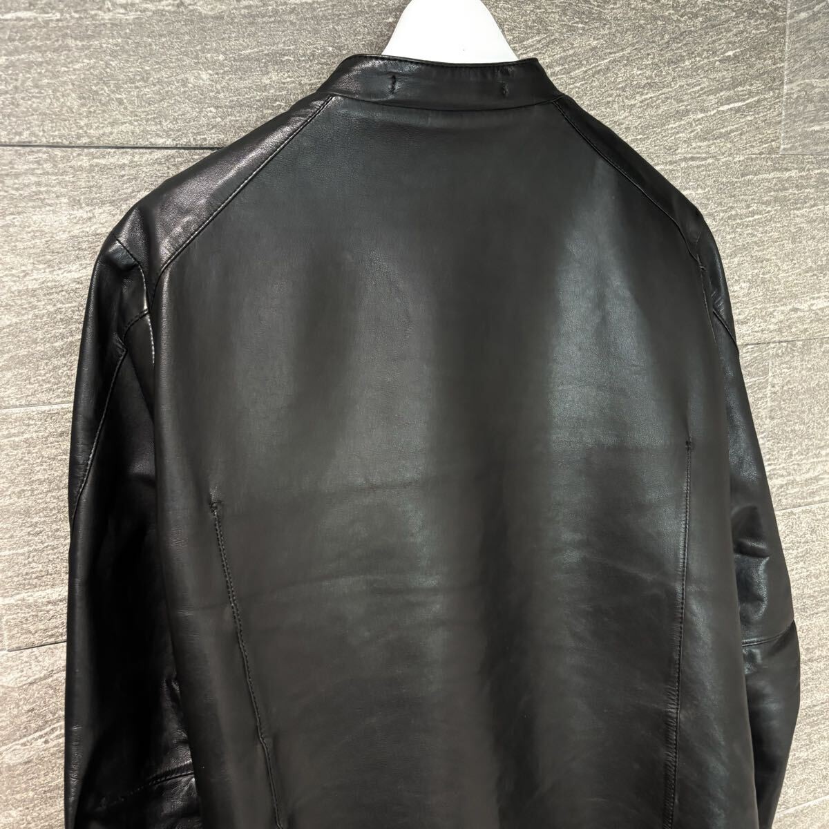 Product Ripvanwinkle Jersey Leather Single Jacket 4 Riders Black